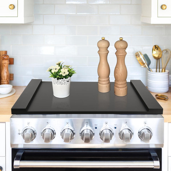 Elaine Mercure Wooden Stove Top Cover For Electric And Gas StovesBuilt